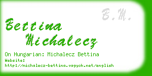 bettina michalecz business card